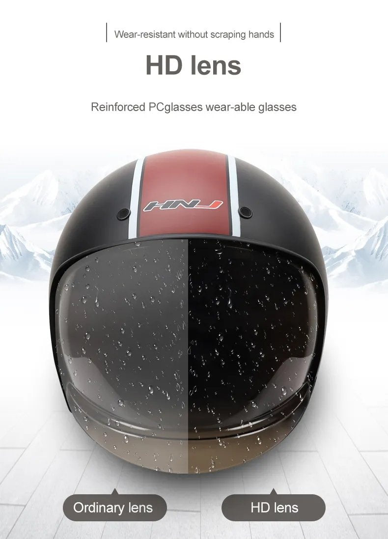 Matte Black, Red and White Checkered Retro Motorcycle Helmet is brought to you by KingsMotorcycleFairings.com