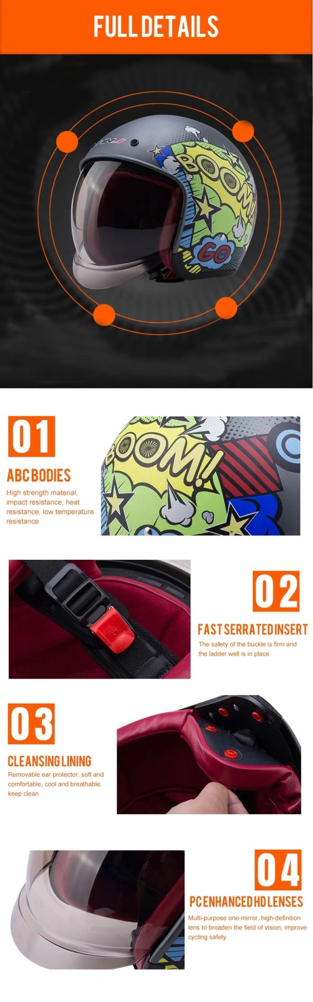 Retro Motorcycle Helmet is brought to you by KingsMotorcycleFairings.com