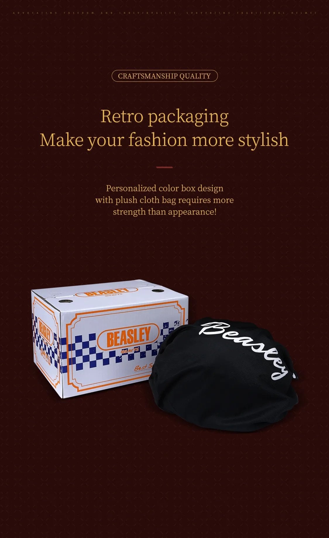 Retro Open Face 3/4 Beasley Motorcycle Helmet is brought to you by KingsMotorcycleFairings.com
