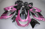 Pink and Black Fairing Kit for a 1998, 1999, 2000, 2001, 2002, 2003, 2004, 2005, 2006 & 2007 Yamaha YZF600R motorcycle