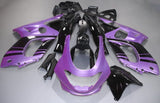 Purple and Black Fairing Kit for a 1998, 1999, 2000, 2001, 2002, 2003, 2004, 2005, 2006 & 2007 Yamaha YZF600R motorcycle