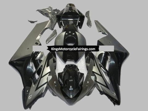 Honda CBR1000RR Fairings (2004-2005) Silver, Black at KingsMotorcycleFairings.com