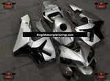Silver and Black Fairing Kit for a 2005 and 2006 Honda CBR600RR motorcycle