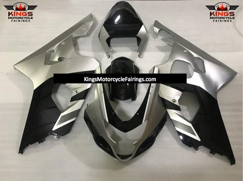 Suzuki GSXR600 (2000-2003) Silver, Black Fairings at KingsMotorcycleFairings.com