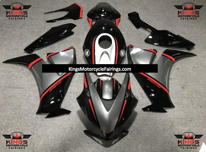 Honda CBR1000RR (2012-2016) Silver, Black & Red Fairings