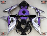 Silver, Purple and Black Fairing Kit for a 2006 & 2007 Honda CBR1000RR motorcycle