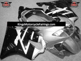 Silver and Black Fairing Kit for a 1999 & 2000 Honda CBR600F4 motorcycle