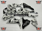 SUZUKI GSXR600 (2011-2023) White, Gray & Black Camouflage Fairings at KingsMotorcycleFairings.com.