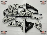 SUZUKI GSXR750 (2011-2023) White, Gray & Black Camouflage Fairings at KingsMotorcycleFairings.com