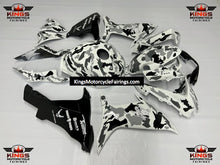 SUZUKI GSXR750 (2011-2023) White, Gray & Black Camouflage Fairings at KingsMotorcycleFairings.com