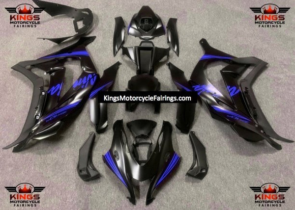 Fairing Kit for a Kawasaki Ninja ZX10R (2016-2020) Satin Black & Blue