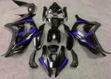 Satin Black and Blue Fairing Kit for a 2016, 2017, 2018, 2019 & 2020 Kawasaki Ninja ZX-10R motorcycle