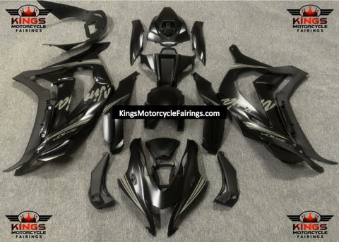 Fairing Kit for a Kawasaki Ninja ZX10R (2016-2020) Satin Black & Gray