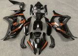 Satin Black and Orange Fairing Kit for a 2016, 2017, 2018, 2019 & 2020 Kawasaki Ninja ZX-10R motorcycle