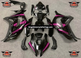 Fairing Kit for a Kawasaki Ninja ZX10R (2016-2020) Satin Black & Pink