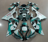 Green Camouflage Fairing Kit for a 2008, 2009, 2010, 2011, 2012, 2013, 2014, 2015 & 2016 Yamaha YZF-R6 motorcycle