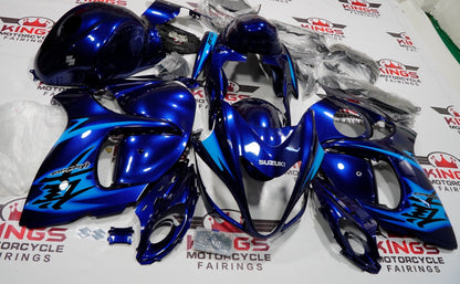 Shop Suzuki Hayabusa Fairings (2008-2019) Navy Blue, Light Blue at KingsMotorcycleFairings.com