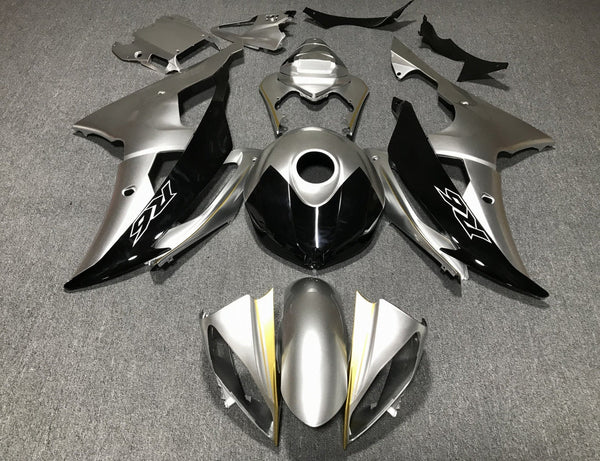 Yamaha YZF-R6 (2008-2016) Silver, Black & Gold Fairings