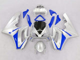 Silver and Blue Fairing Kit for a 2006, 2007 & 2008 Triumph Daytona 675 motorcycle