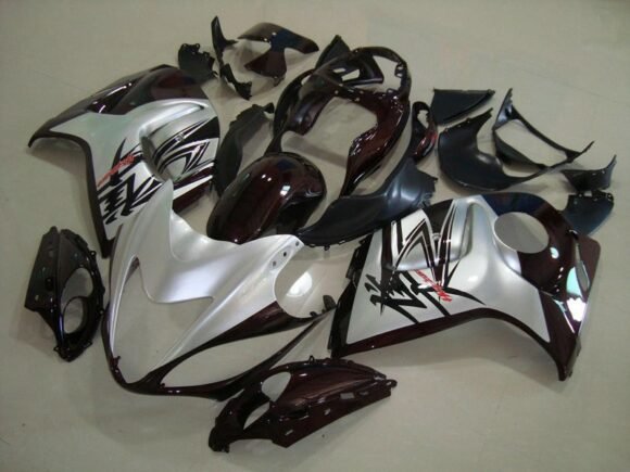 Suzuki GSXR1300 Hayabusa (2008-2019) Silver & Black Fairings
