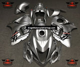 Silver, Black and Red Fairing Kit for a 2008, 2009, 2010, 2011, 2012, 2013, 2014, 2015, 2016, 2017, 2018 & 2019 Suzuki GSX-R1300 Hayabusa motorcycle