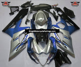 Suzuki GSXR1000 (2005-2006) Silver, Blue & Black Fairings