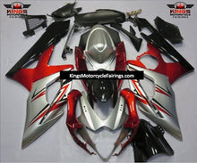 Suzuki GSXR1000 (2005-2006) Silver, Red & Black Fairings