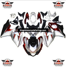 Suzuki GSXR1000 (2009-2016) Silver, Red & Black Fairings