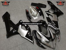 Silver and Black Fairing Kit for a 2005 & 2006 Suzuki GSX-R1000 motorcycle