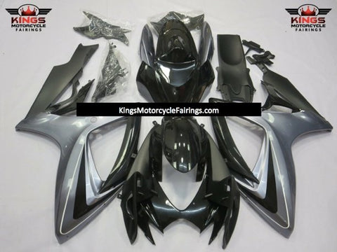 Suzuki GSXR750 (2006-2007) Silver & Black Fairings