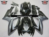 Silver and Black Fairing Kit for a 2006 & 2007 Suzuki GSX-R600 motorcycle