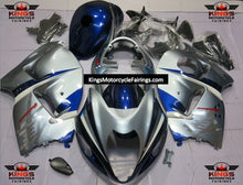 Suzuki GSX1300R Hayabusa (1999-2007) Silver, Dark Blue Fairings at KingsMotorcycleFairings.com