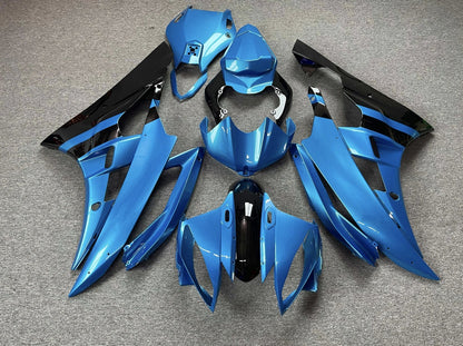 Blue and Black Fairing Kit for a 2006 & 2007 Yamaha YZF-R6 motorcycle