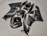 Matte Black, Gloss Black, White and Red Fairing Kit for a 2009, 2010, 2011 & 2012 Kawasaki Ninja ZX-6R 636 motorcycle