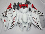 Yamaha YZF-R6 (2008-2016) White, Black & Red Flame Fairings