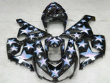 Black Star Fairing Kit for a 2005 & 2006 Kawasaki ZX-6R 636 motorcycle