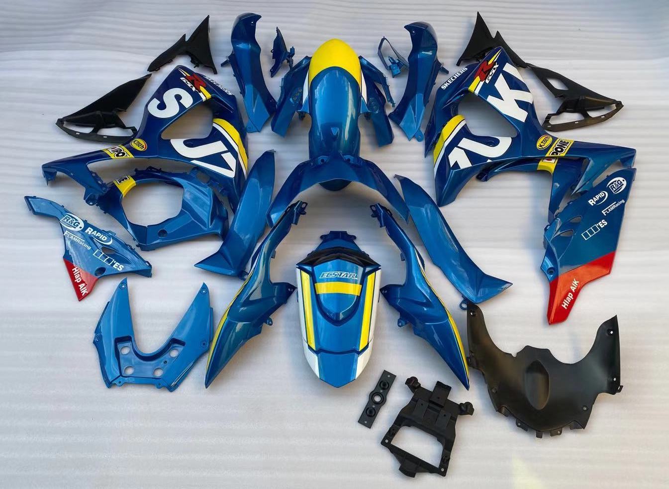 Suzuki GSXR1000 (2009-2016) Blue, Yellow & White Fairings