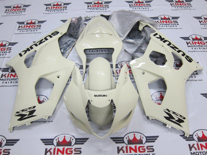 Suzuki GSXR1000 (2003-2004) Gloss Pearl Tan & Black Fairings at KingsMotorcycleFairings.com