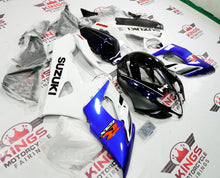 Blue, White and Dark Blue Fairing Kit for a 2005 & 2006 Suzuki GSX-R1000 motorcycle