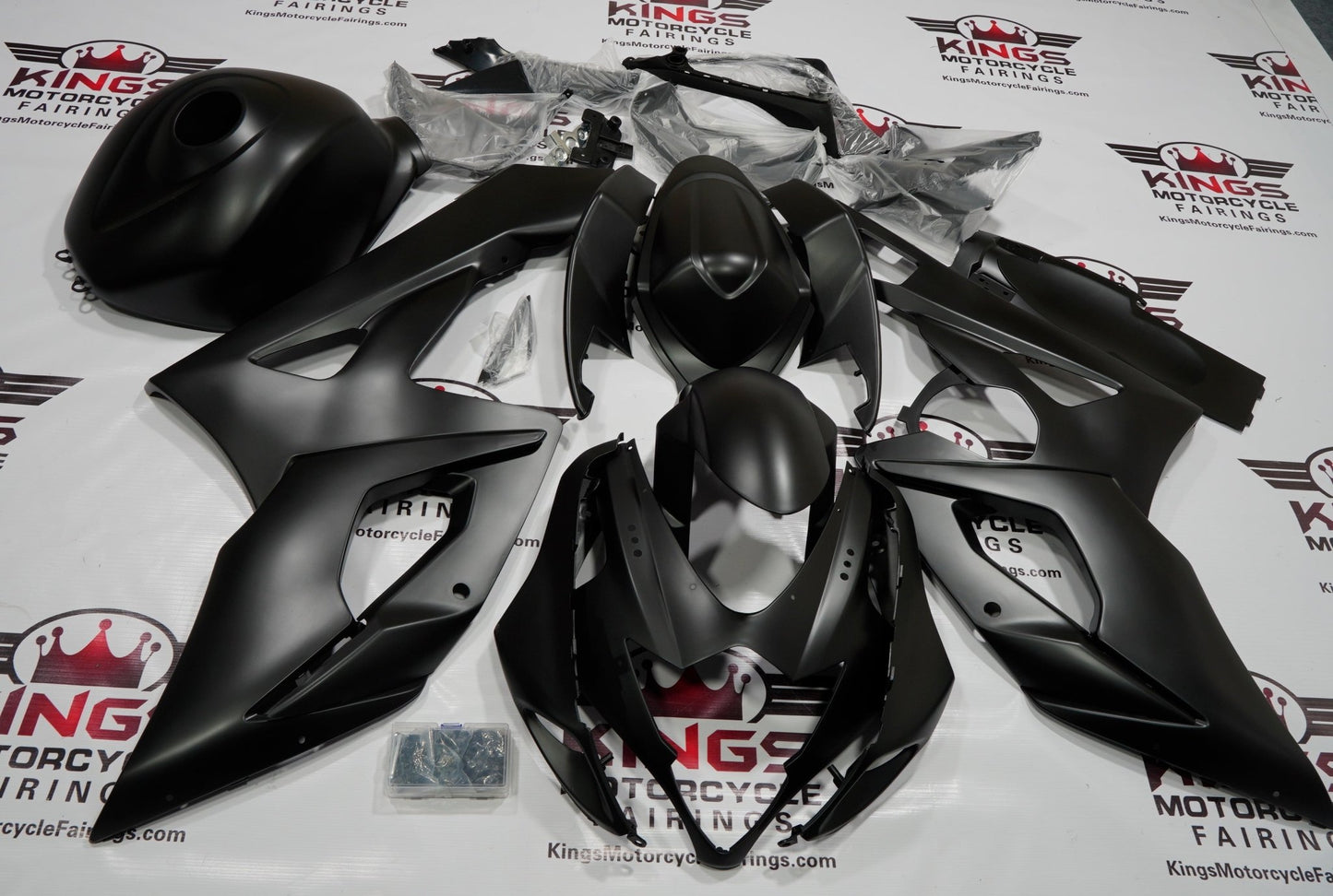 Suzuki GSXR1000 (2005-2006) Matte Black Fairings at KingsMotorcycleFairings.com