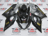 Suzuki GSXR1000 (2005-2006) Matte Black, Gloss Black & Gold Fairings at KingsMotorcycleFairings.com