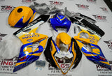 Suzuki GSXR1000 (2005-2006) Yellow, Blue & White Corona Fairings at KingsMotorcycleFairings.com