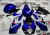 Suzuki GSXR1000 (2007-2008) Blue, WhiteBlack Fairings at KingsMotorcycleFairings.com 
