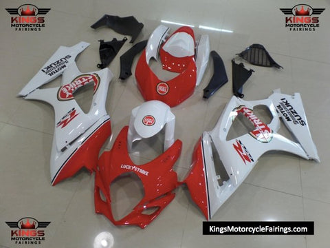 Suzuki GSXR1000 (2007-2008) Red & White Lucky Strike Fairings