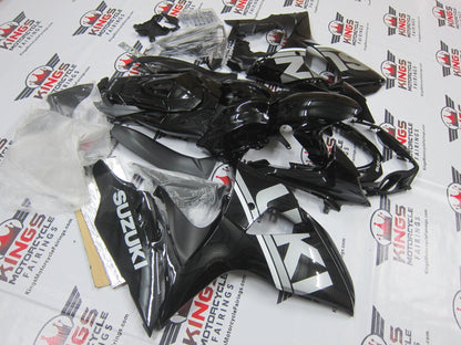 Suzuki GSXR1000 (2009-2016) Black & Silver Fairings at KingsMotorcycleFairings.com