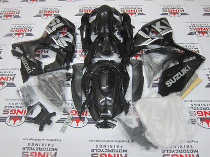 Suzuki GSXR1000 (2009-2016) Black & Silver Fairings at KingsMotorcycleFairings.com