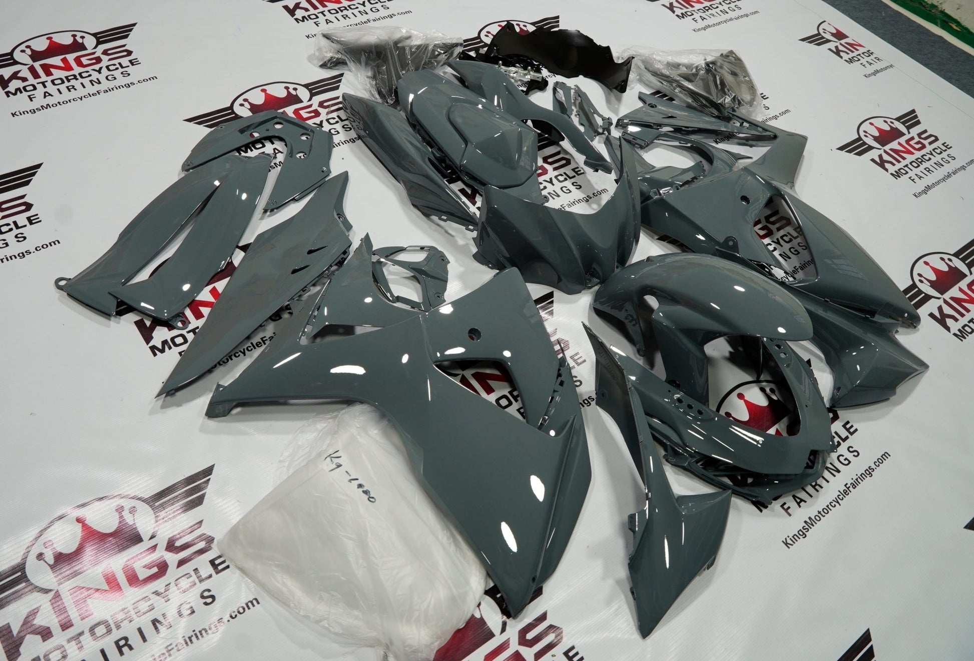 Suzuki GSXR1000 (2009-2016) Dark Nardo Gray Fairings at KingsMotorcycleFairings.com