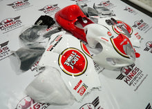 Suzuki GSXR1300 Hayabusa (1999-2007) White, Red & Gold Lucky Strike Fairings at KingsMotorcycleFairings.com