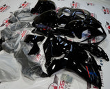 Suzuki GSX1300R Hayabusa Fairings (2008-2020) Black, Chrome at KingsMotorcycleFairings.com