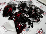 Suzuki GSXR1300 Hayabusa (2008-2020) Black & Dark Red Fairings at KingsMotorcycleFairings.com